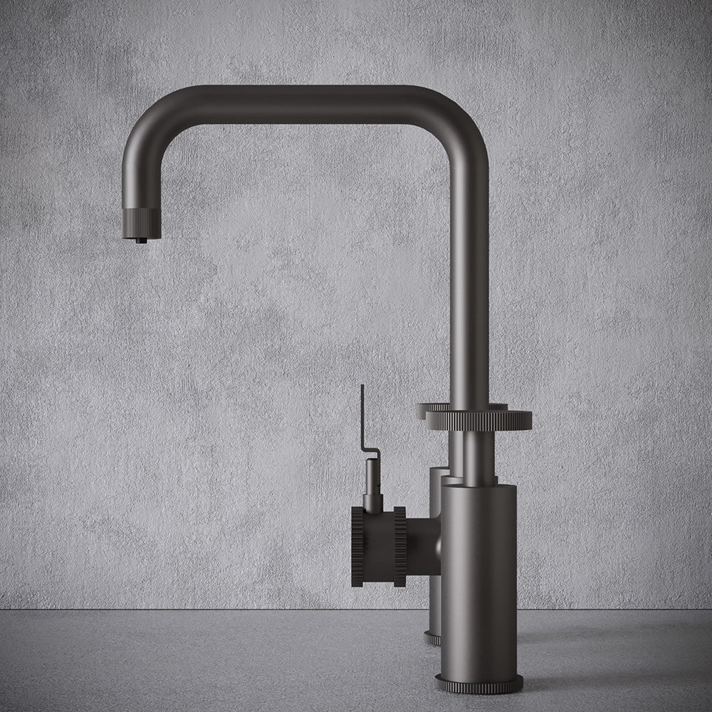 Architect Bridge 3 in 1 Gun Metal Grey Boiling Hot Water Tap