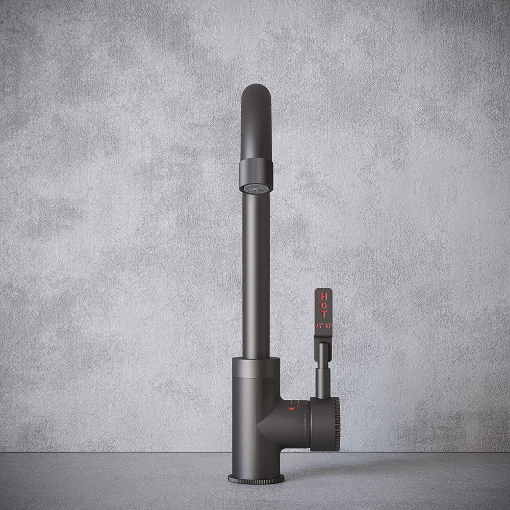Architect Single Lever 3 in 1 Gun Metal Grey Boiling Hot Water Tap