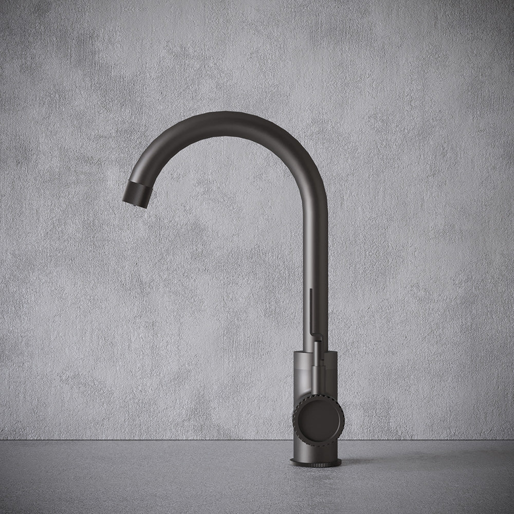 Architect Single Lever 3 in 1 Gun Metal Grey Boiling Hot Water Tap