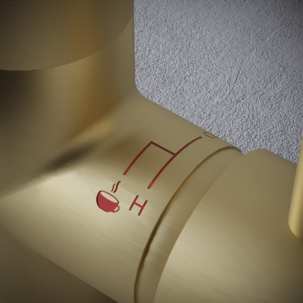 Sleek 3 in 1 Brushed Brass Boiling Hot Water Tap