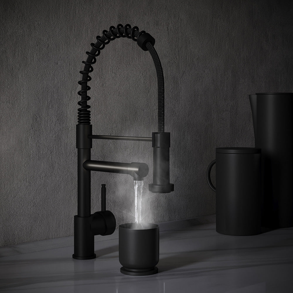 Pro Flex 3 in 1 Black Boiling Hot Water Tap