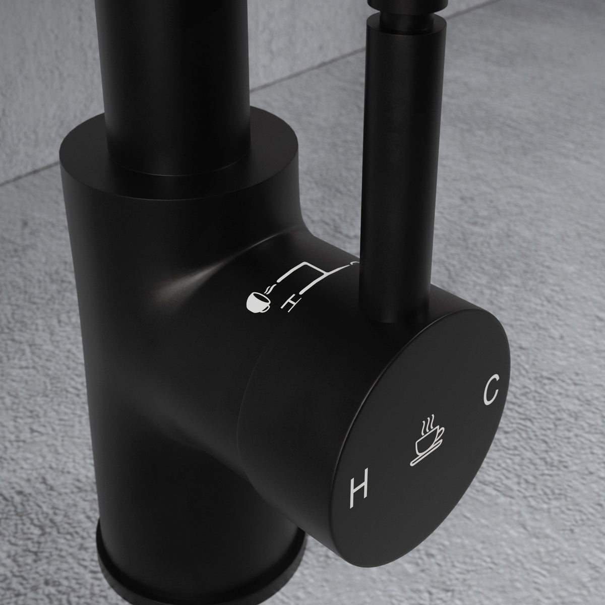 Pro Flex 3 in 1 Black Boiling Hot Water Tap