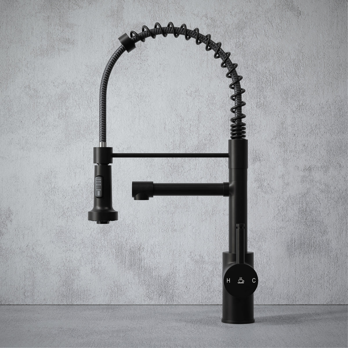 Pro Flex 3 in 1 Black Boiling Hot Water Tap