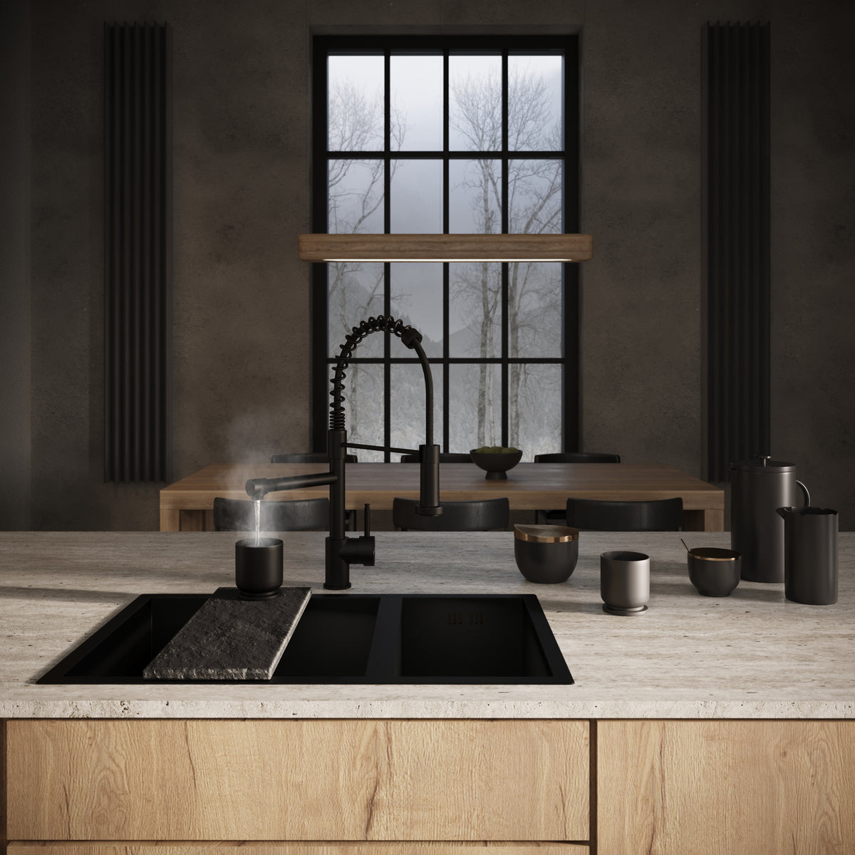 Pro Flex 3 in 1 Black Boiling Hot Water Tap